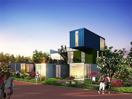 Container Houses in Tourism Village